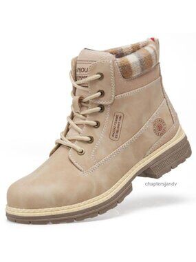 Waterproof Womens Ankle Hiking Boots Lightweight Winter Snow Boots